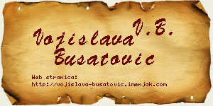 Vojislava Bušatović vizit kartica